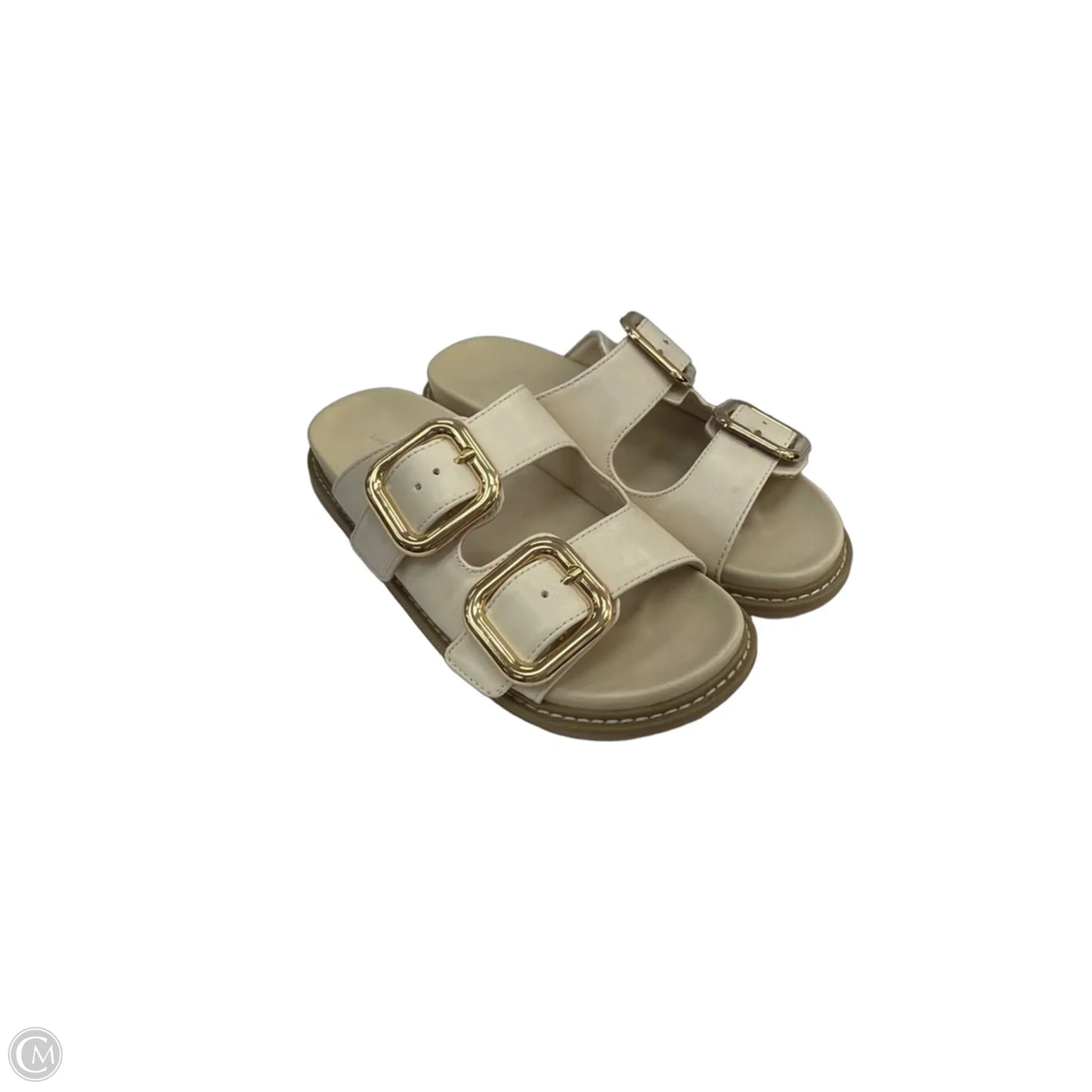 Sandals Flats By Universal Thread In Cream, Size: 6