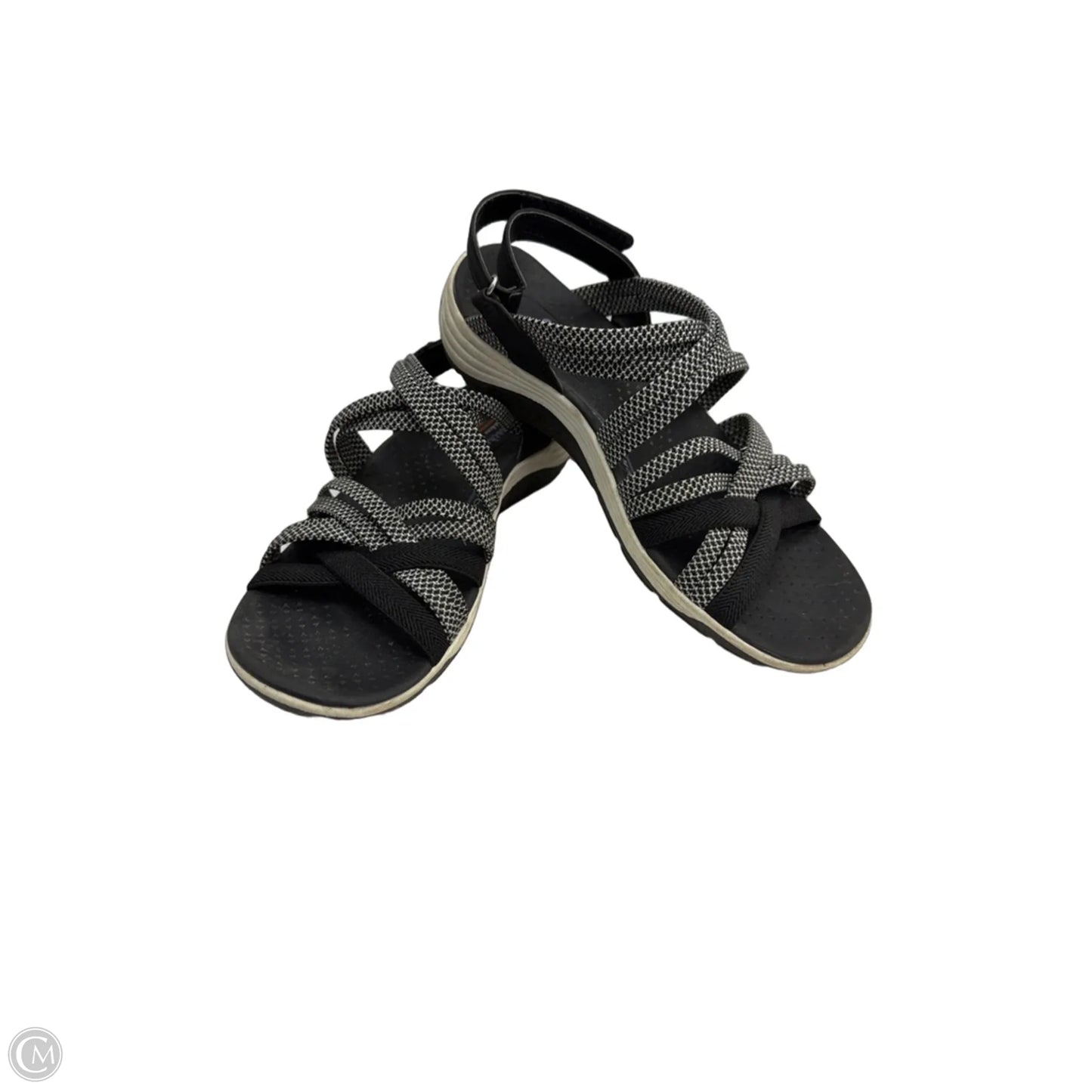 Sandals Sport By Skechers In Black & Grey, Size: 6.5