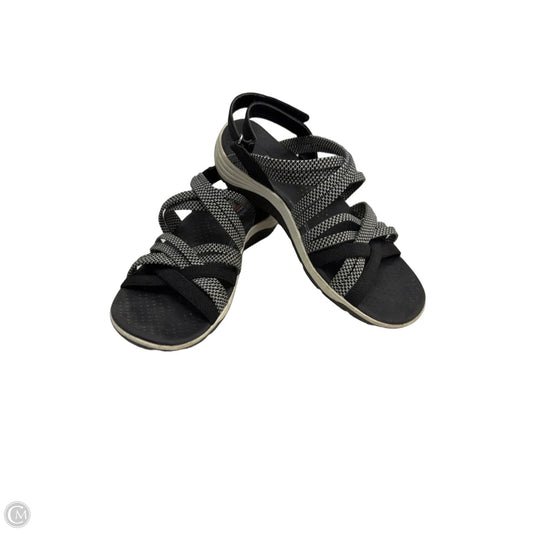 Sandals Sport By Skechers In Black & Grey, Size: 6.5