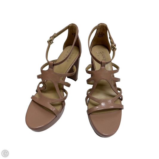 Sandals Heels Platform By Naturalizer In Pink, Size: 9