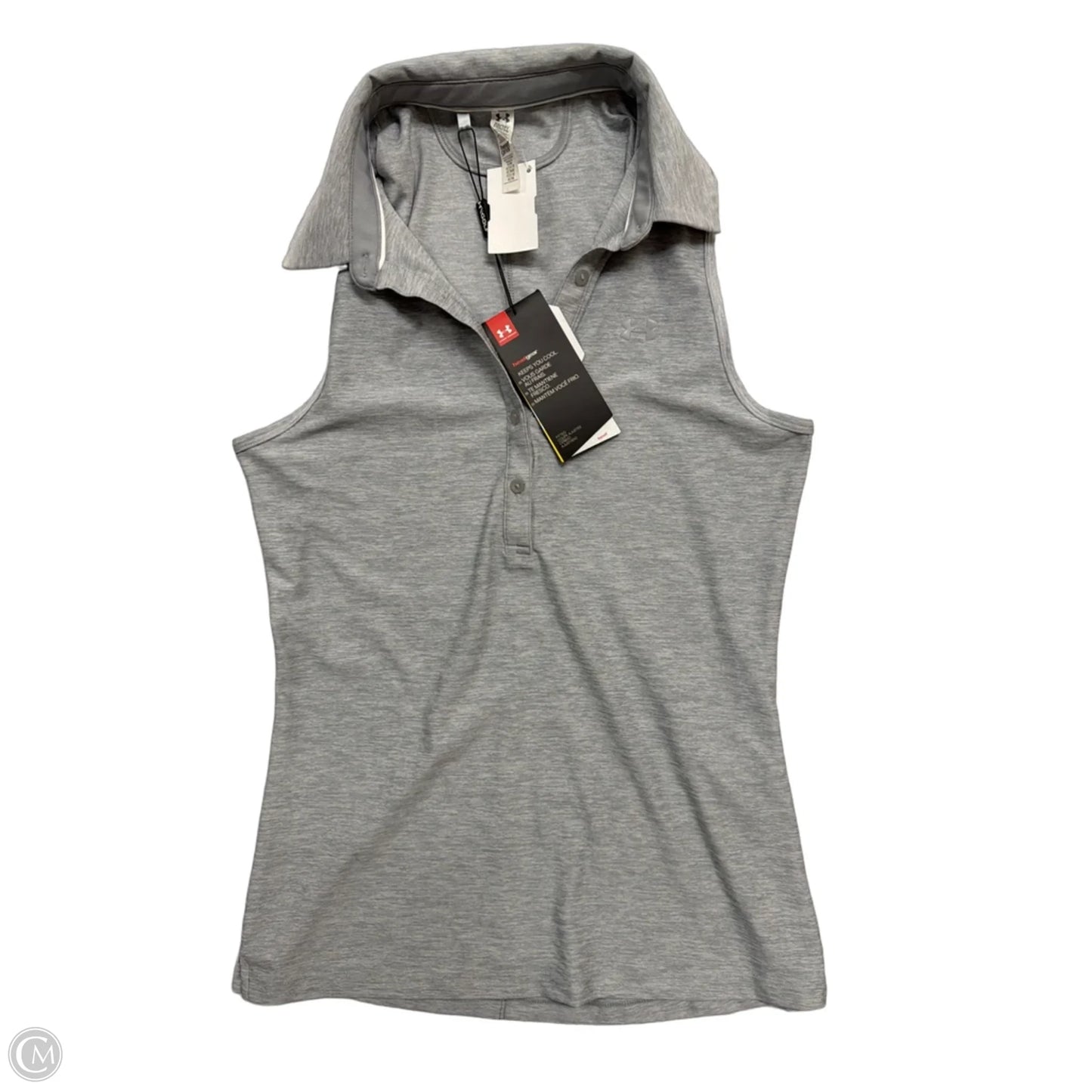 Athletic Tank Top By Under Armour In Grey, Size: Xs