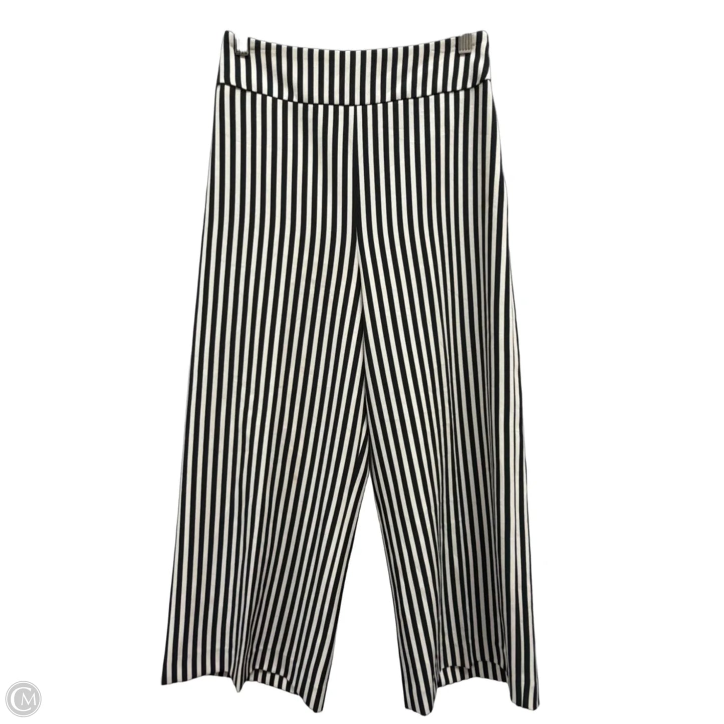 Pants Cropped By Express In Striped Pattern, Size: 2