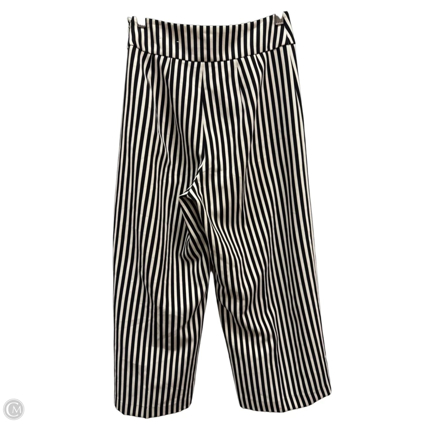 Pants Cropped By Express In Striped Pattern, Size: 2