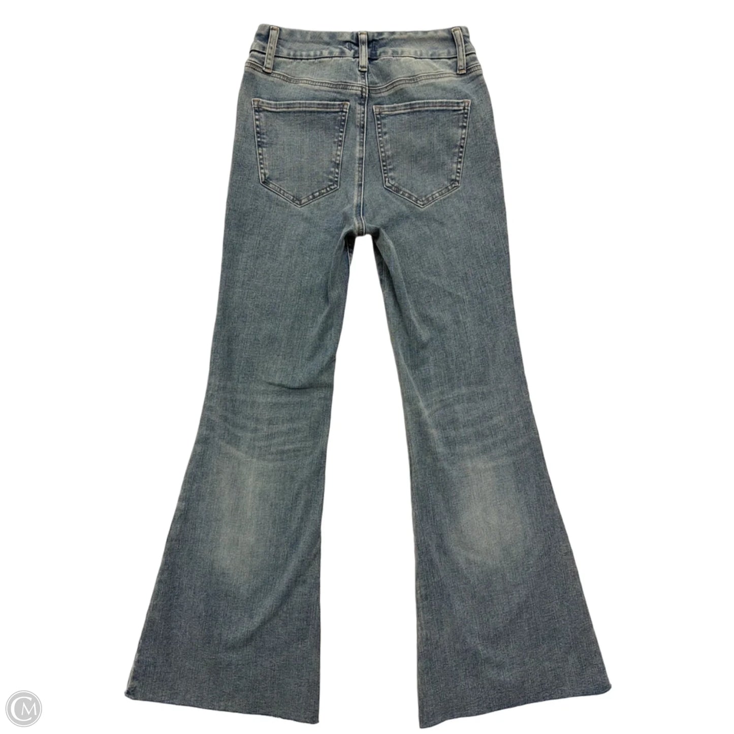Jeans Flared By Express In Blue Denim, Size: 2