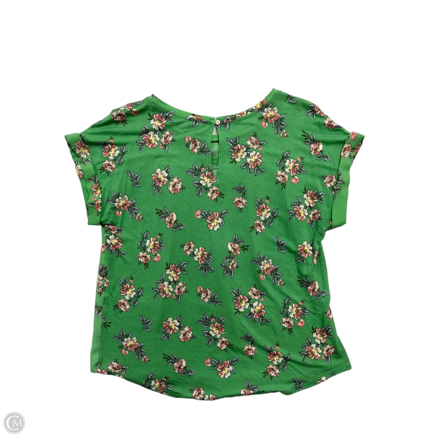 Top Short Sleeve By Loft In Floral Print, Size: M