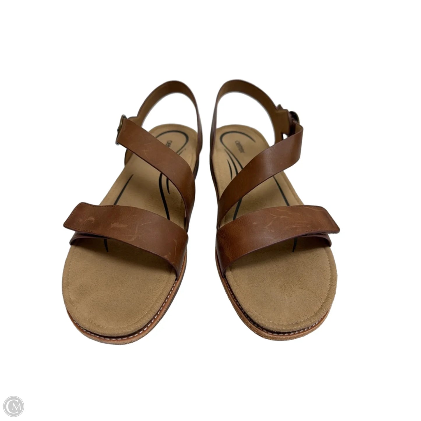 Sandals Flats By Aetrex In Brown, Size: 11.5
