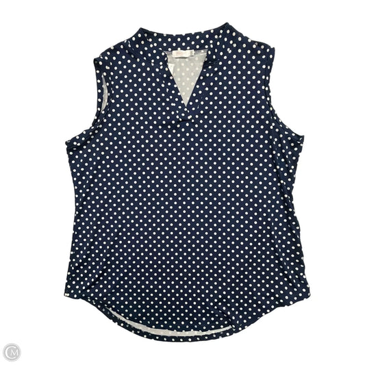 Top Sleeveless By Cme In Polkadot Pattern, Size: 1x