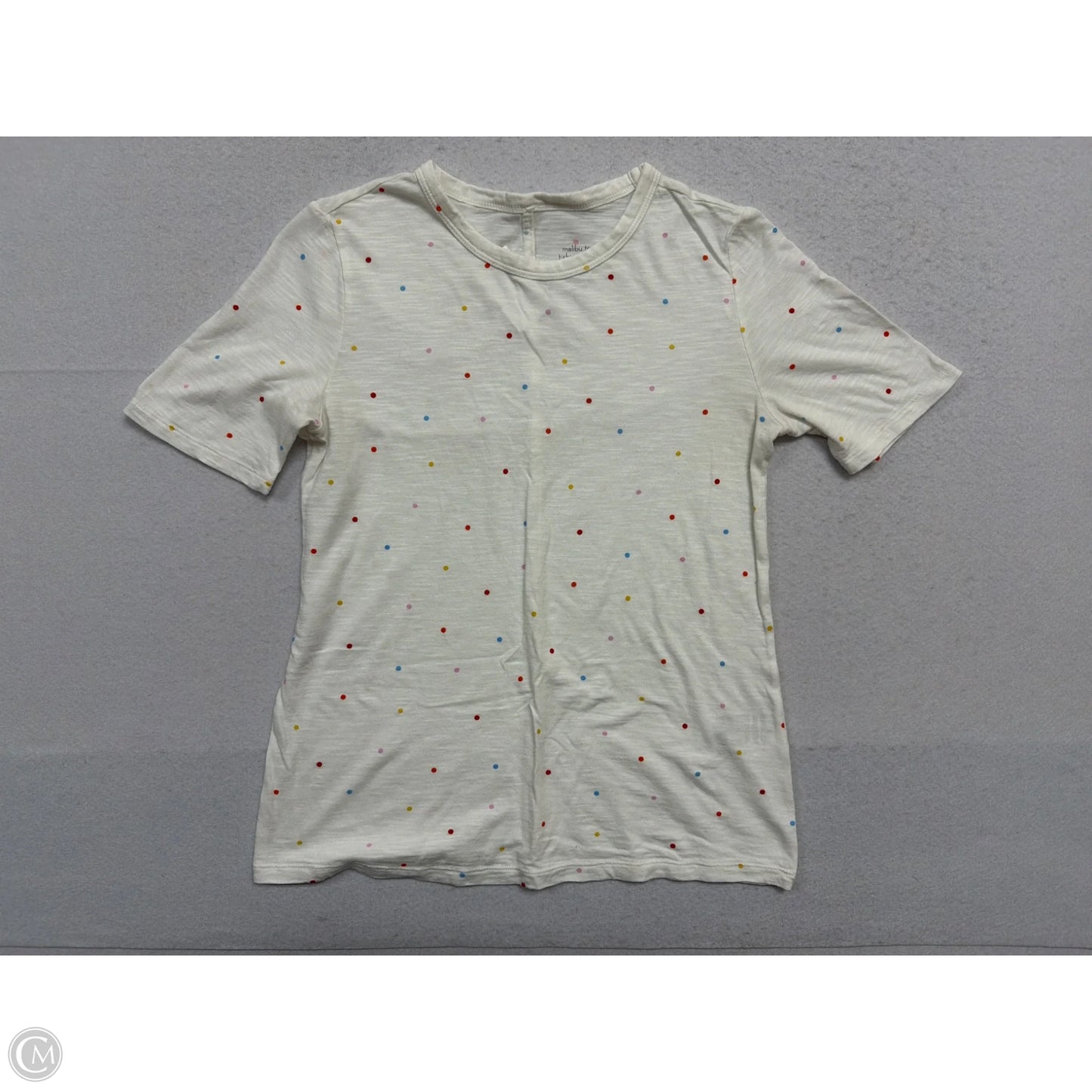 Top Short Sleeve By Banana Republic In Polkadot Pattern, Size: Xs
