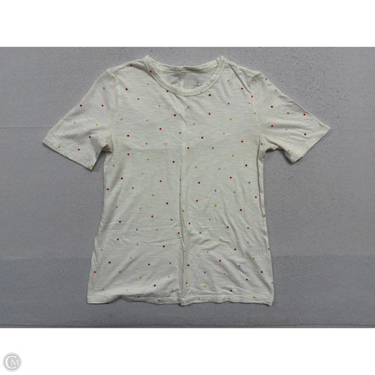Top Short Sleeve By Banana Republic In Polkadot Pattern, Size: Xs