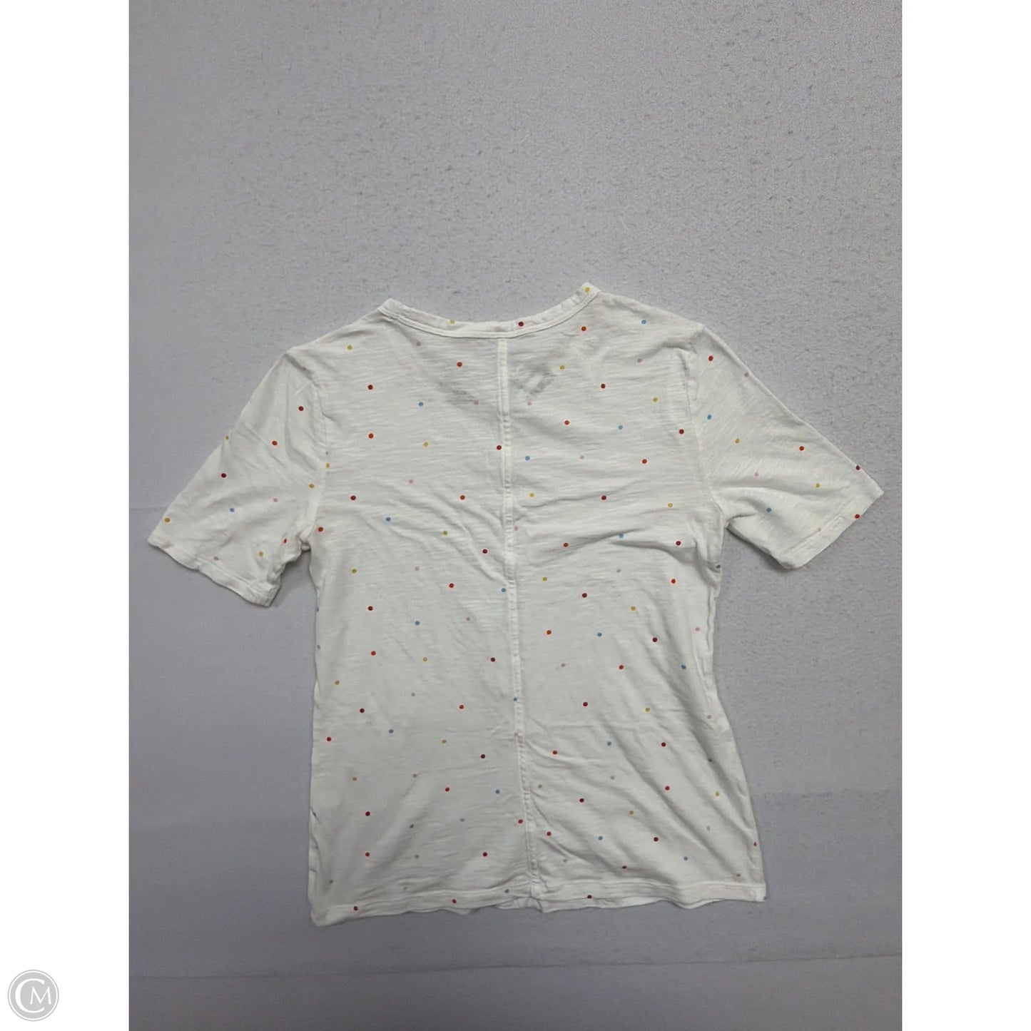 Top Short Sleeve By Banana Republic In Polkadot Pattern, Size: Xs