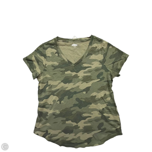 Top Short Sleeve Basic By Old Navy In Camouflage Print, Size: S