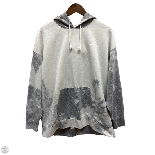 Athletic Sweatshirt Hoodie By Nike Apparel In Grey, Size: Xl