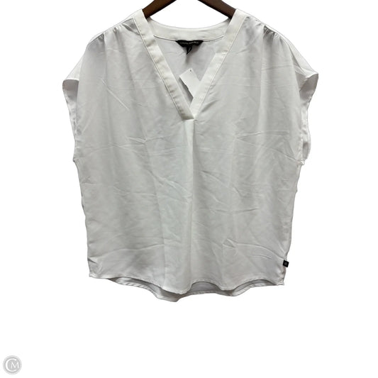 Top Sleeveless By Banana Republic In White, Size: L