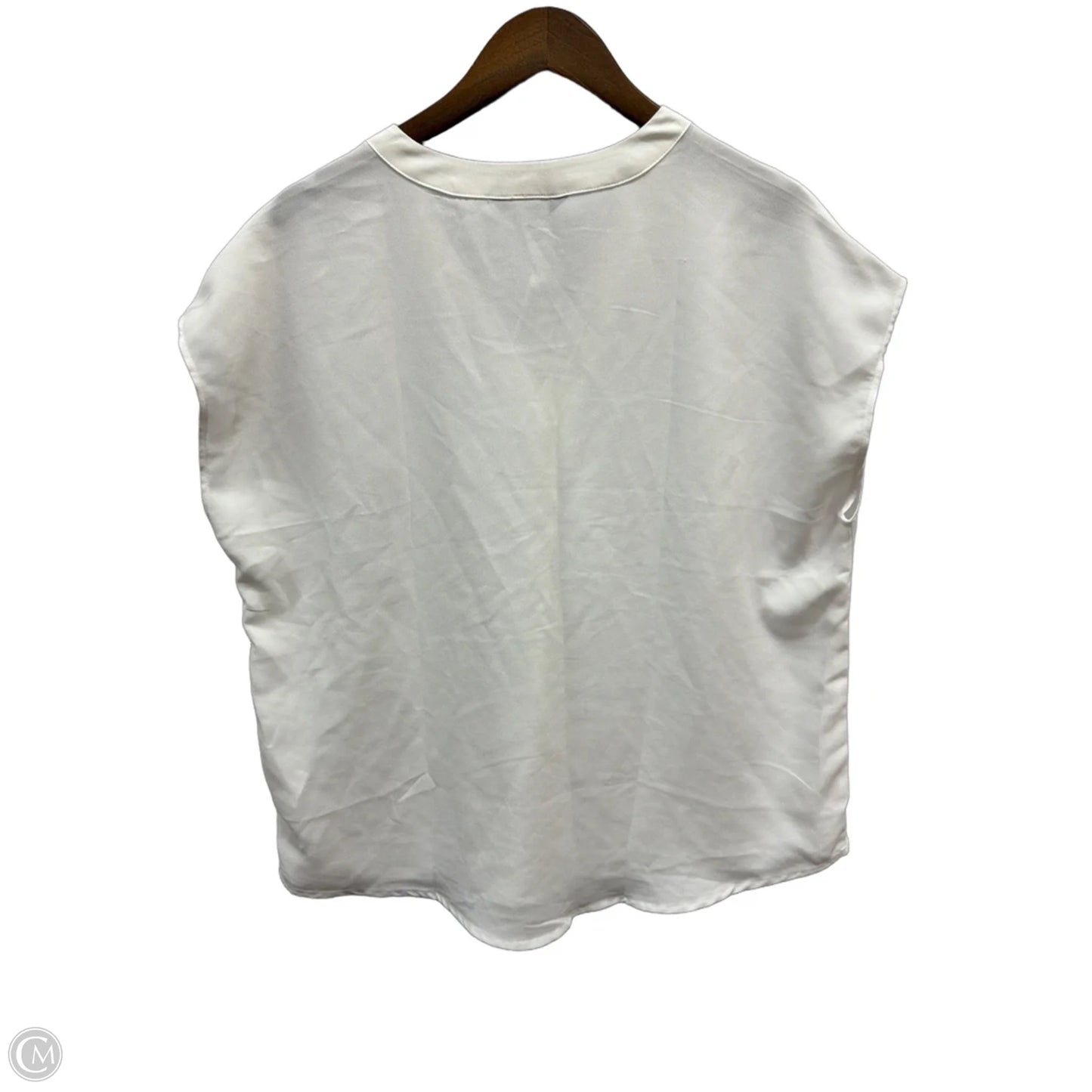 Top Sleeveless By Banana Republic In White, Size: L