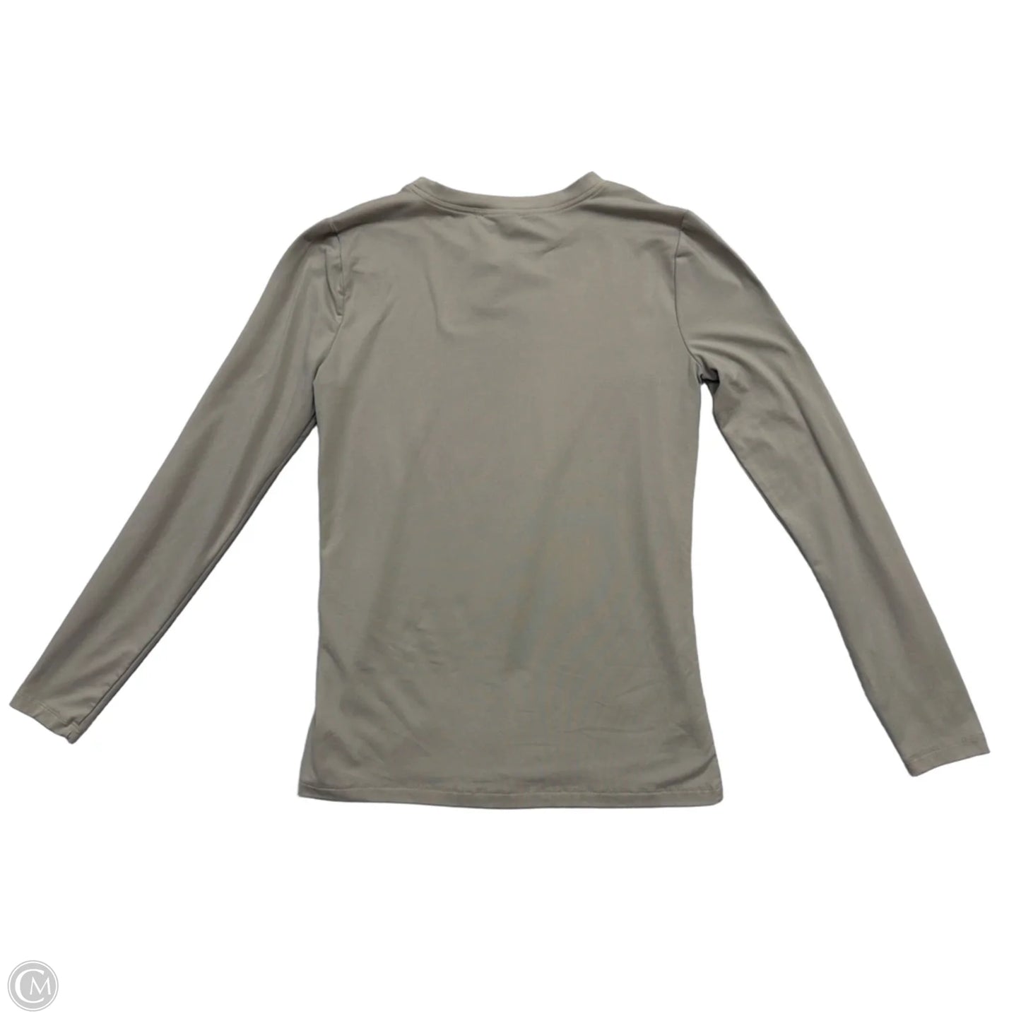 Top Long Sleeve Basic By Zenana In Taupe, Size: M