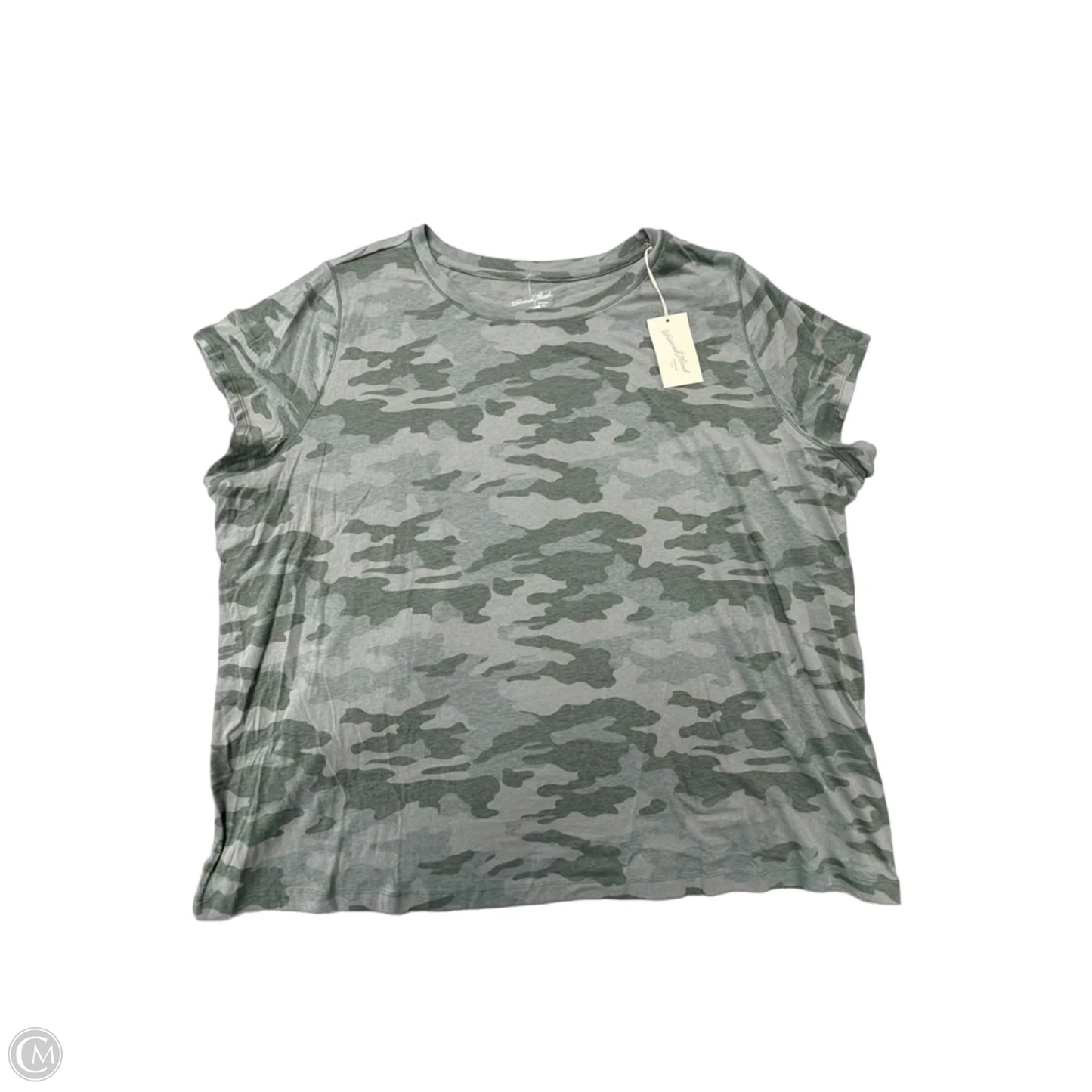 Top Short Sleeve By Universal Thread In Camouflage Print, Size: 4x