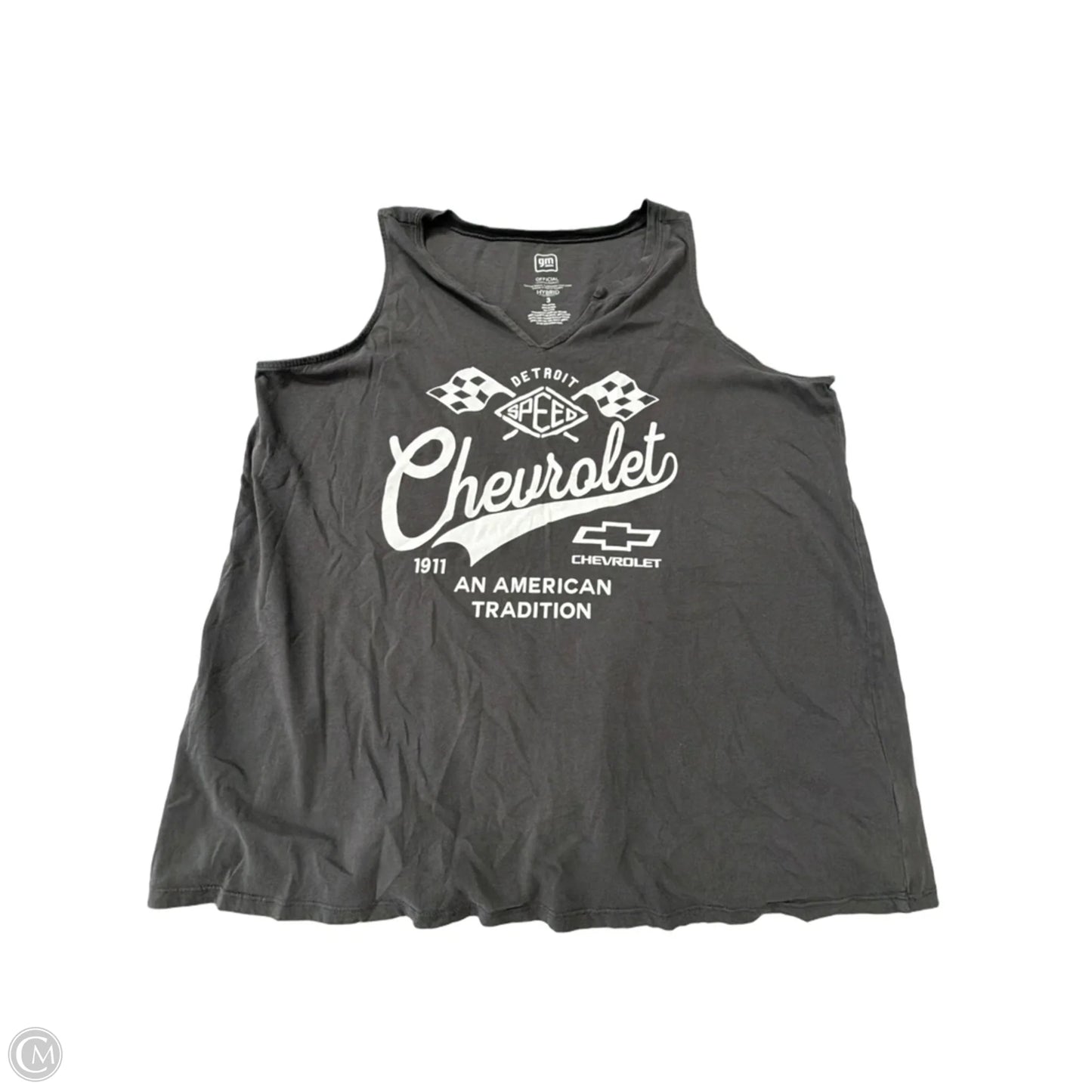 Tank Top By Clothes Mentor In Grey, Size: 3x
