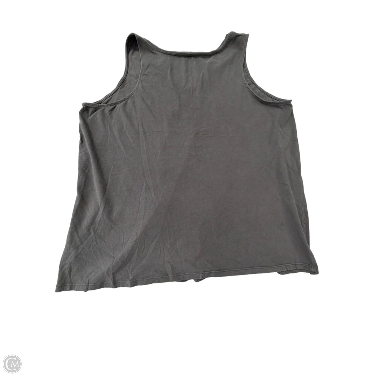 Tank Top By Clothes Mentor In Grey, Size: 3x