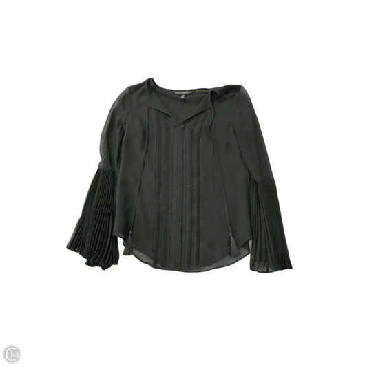 Top Long Sleeve By White House Black Market In Black, Size: Xs