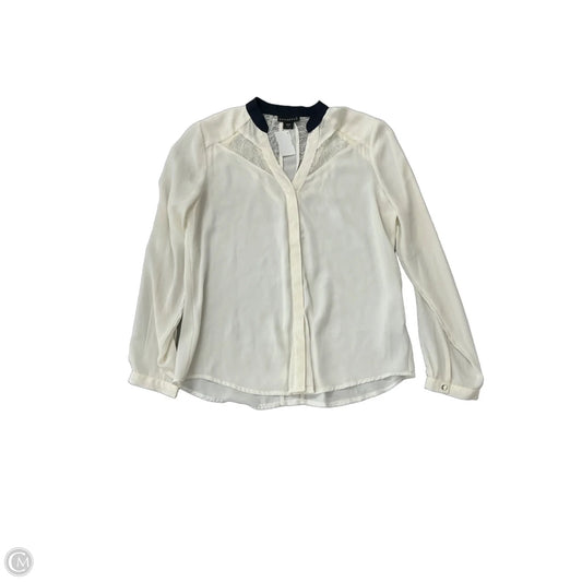 Top Long Sleeve By Metaphor In Cream, Size: M