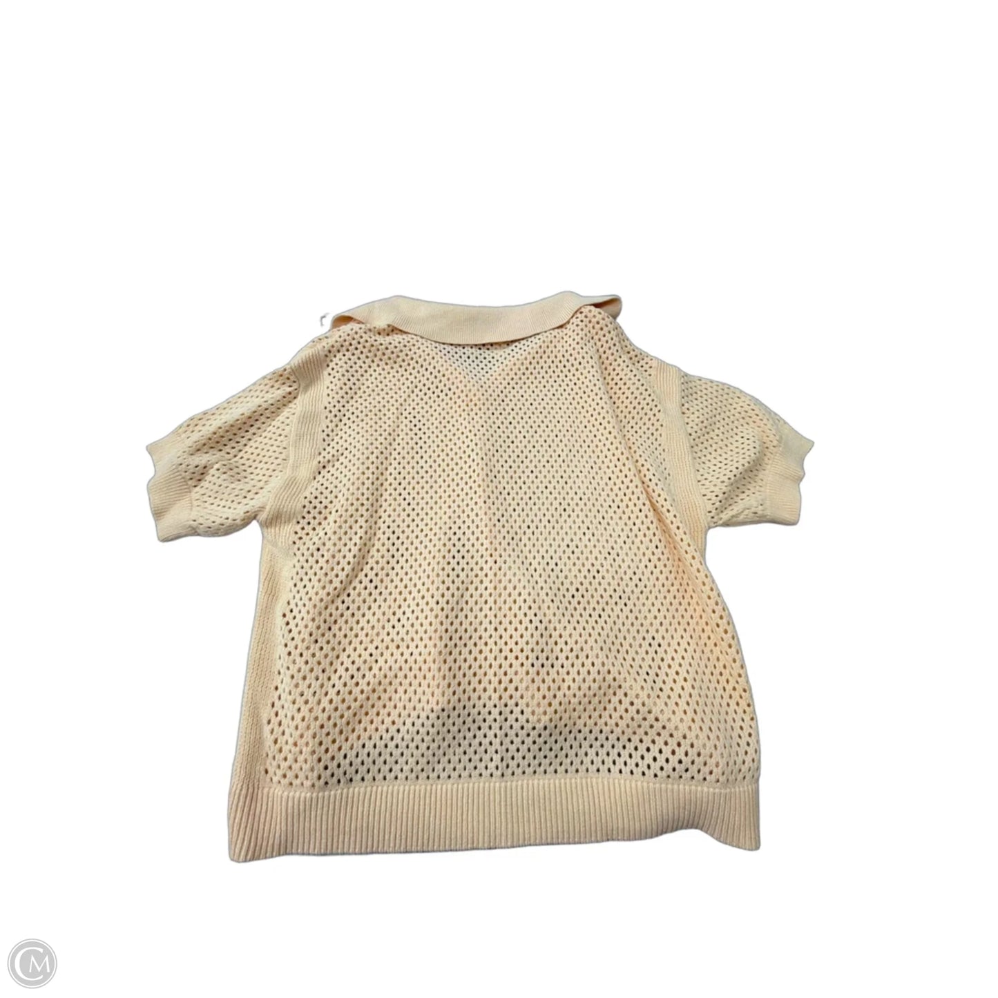 Sweater Short Sleeve By Stylus In Peach, Size: 1x