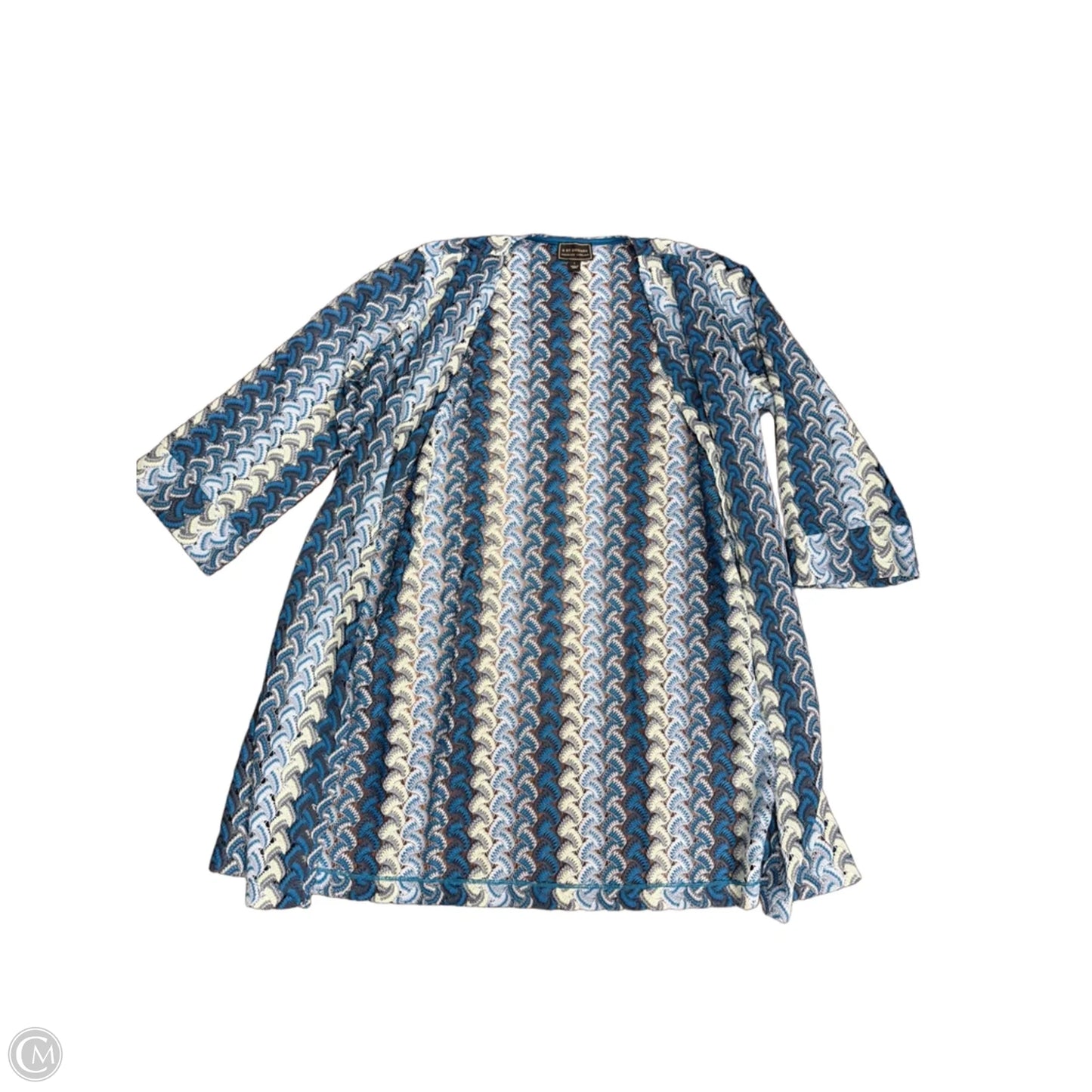 Kimono By G By Giuliana In Blue & Green, Size: L