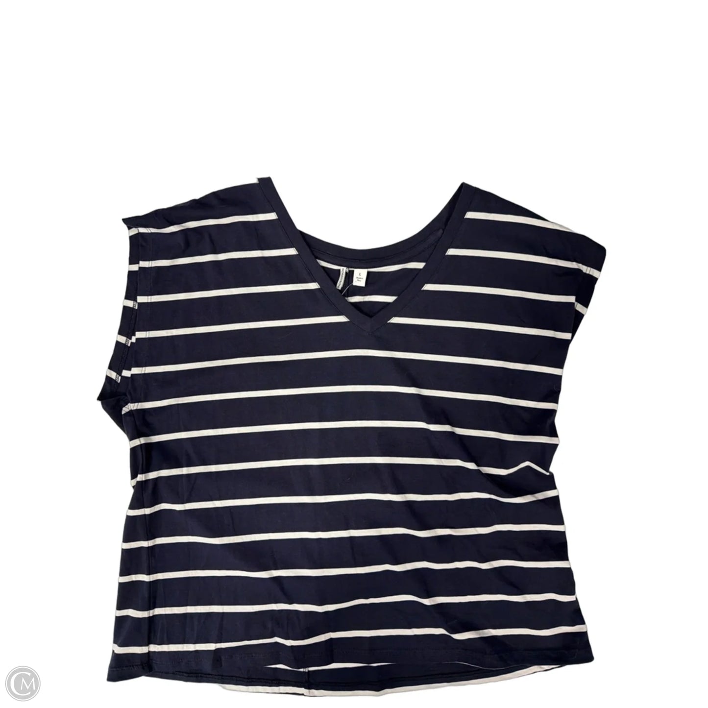 Top Sleeveless By Nordstrom In Striped Pattern, Size: L