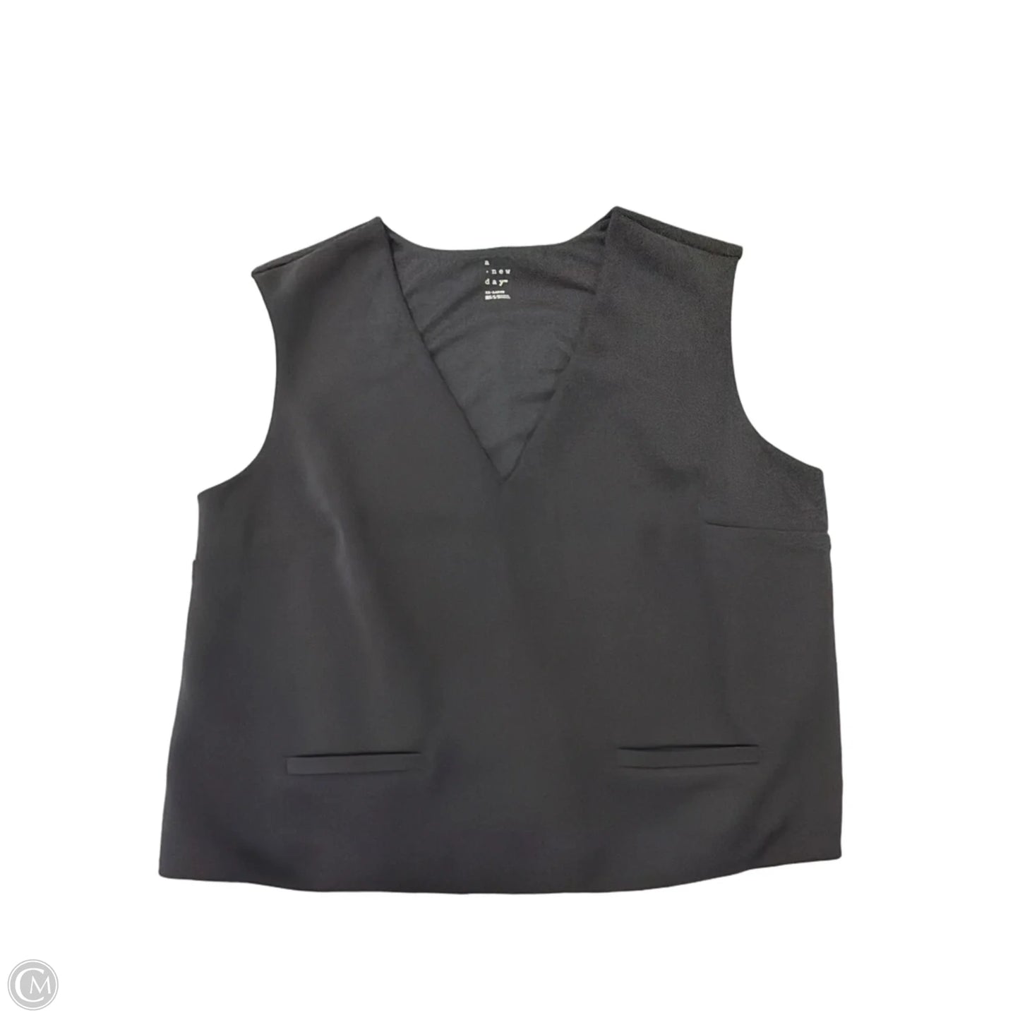 Top Sleeveless By A New Day In Black, Size: 1x