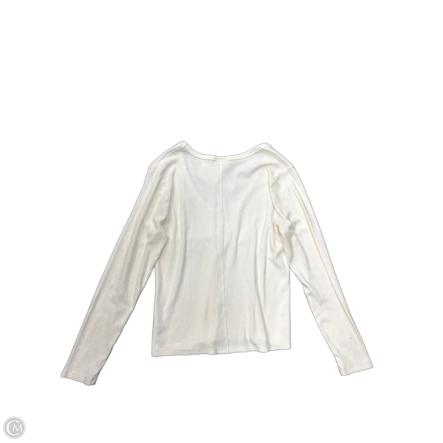 Top Long Sleeve Basic By Universal Thread In Cream, Size: Xl