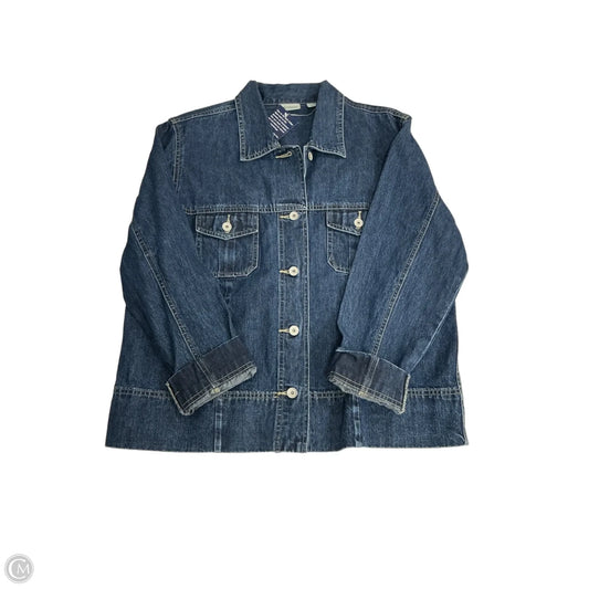 Jacket Denim By Crossroads In Blue Denim, Size: L