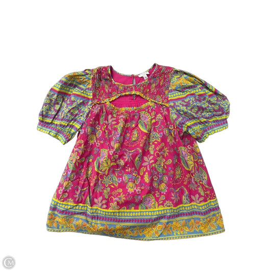 Top Short Sleeve By Current Air In Multi-colored, Size: L