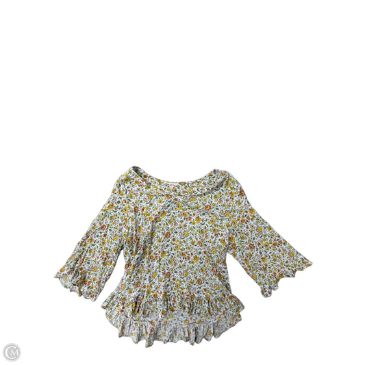 Top 3/4 Sleeve By Clothes Mentor In Floral Print, Size: M