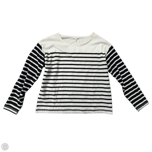Top Long Sleeve By Maurices In Striped Pattern, Size: L