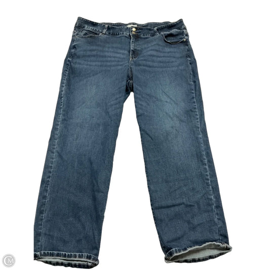 Jeans Straight By Lane Bryant In Blue Denim, Size: 26