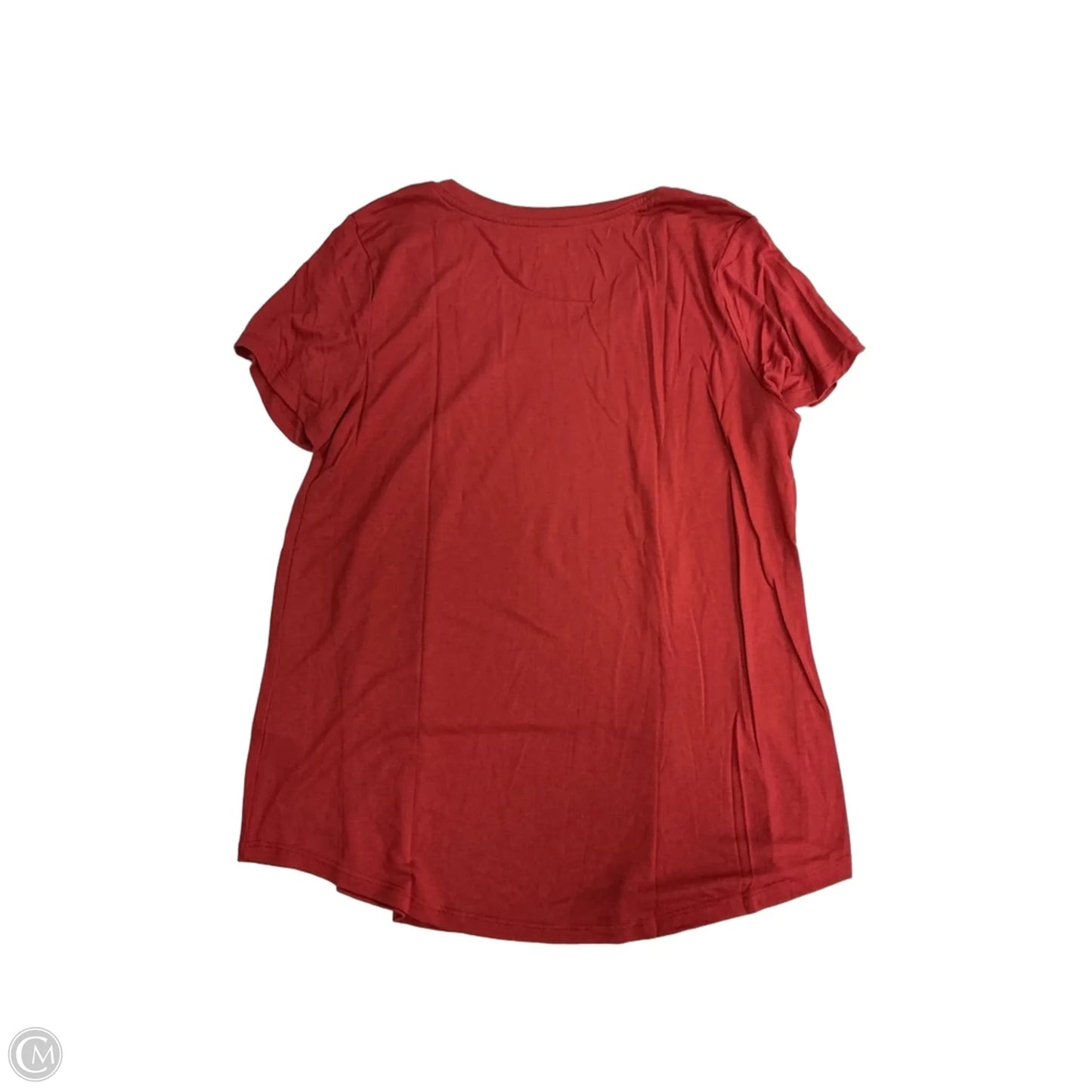 Top Short Sleeve Basic By Ana In Red, Size: L