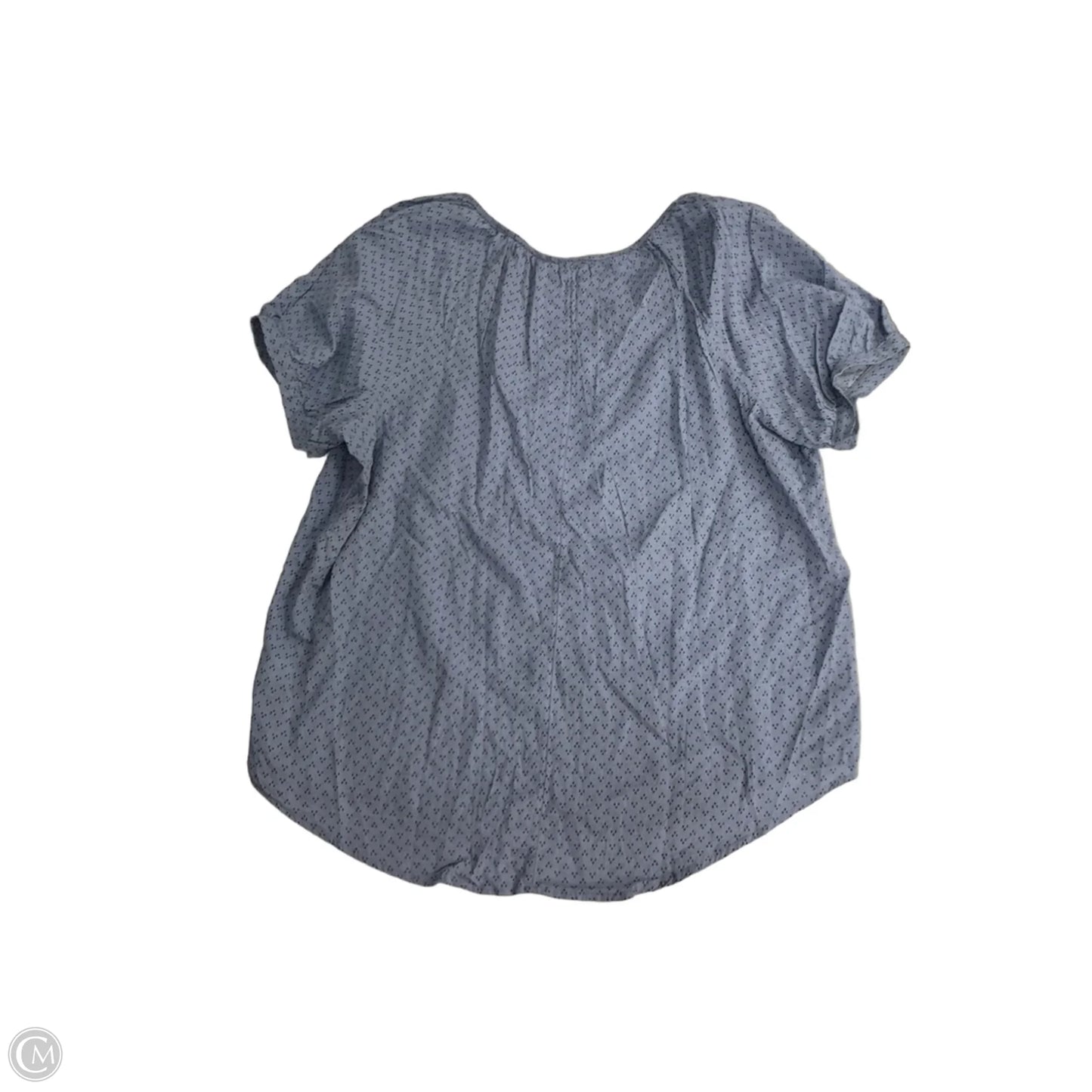 Top Short Sleeve By Ana In Blue, Size: L