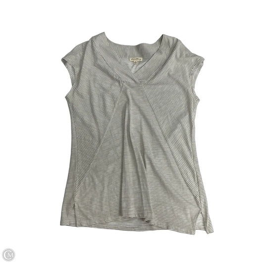 Top Short Sleeve By Jane And Delancey In Striped Pattern, Size: M