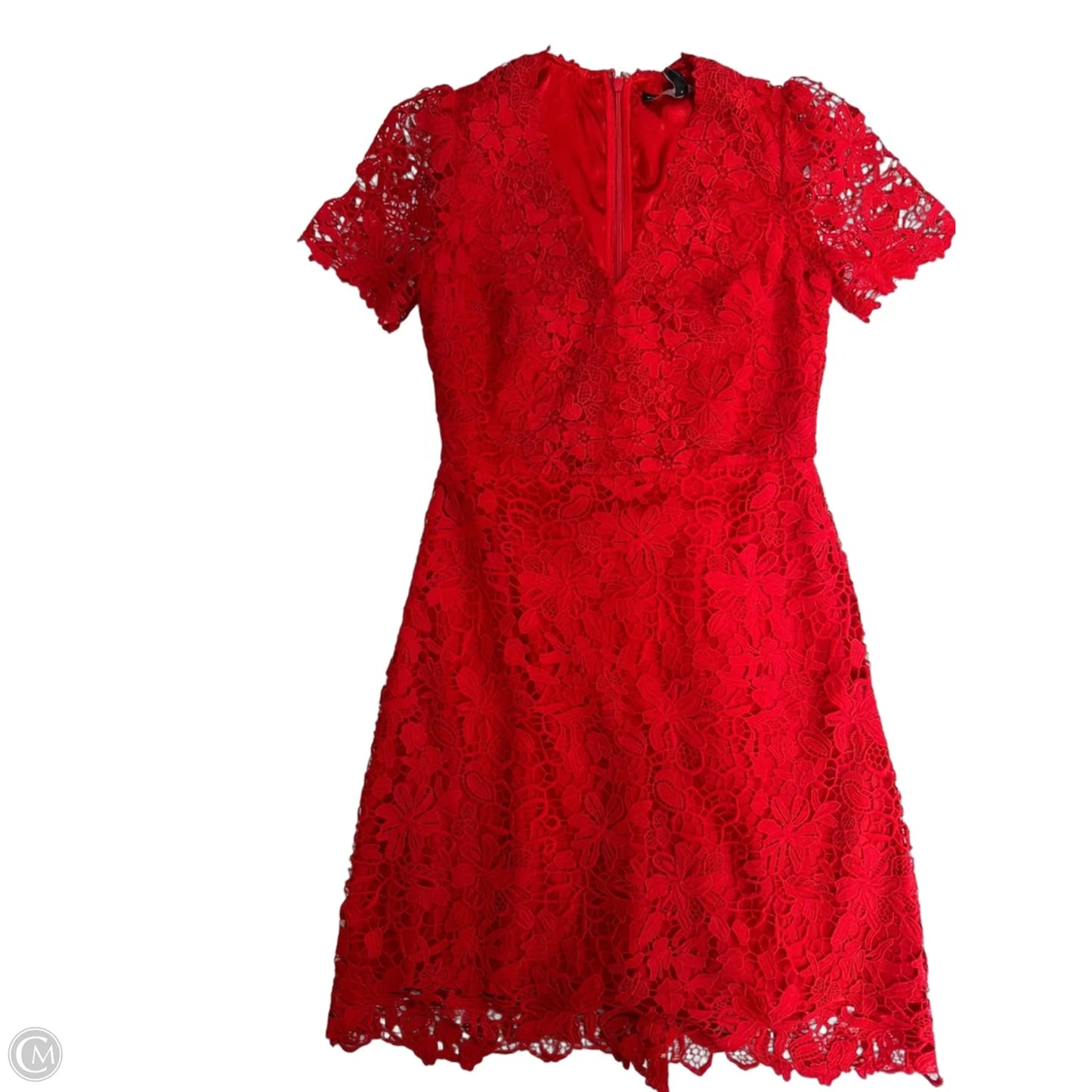 Dress Party Short By White House Black Market In Red, Size: Xxs