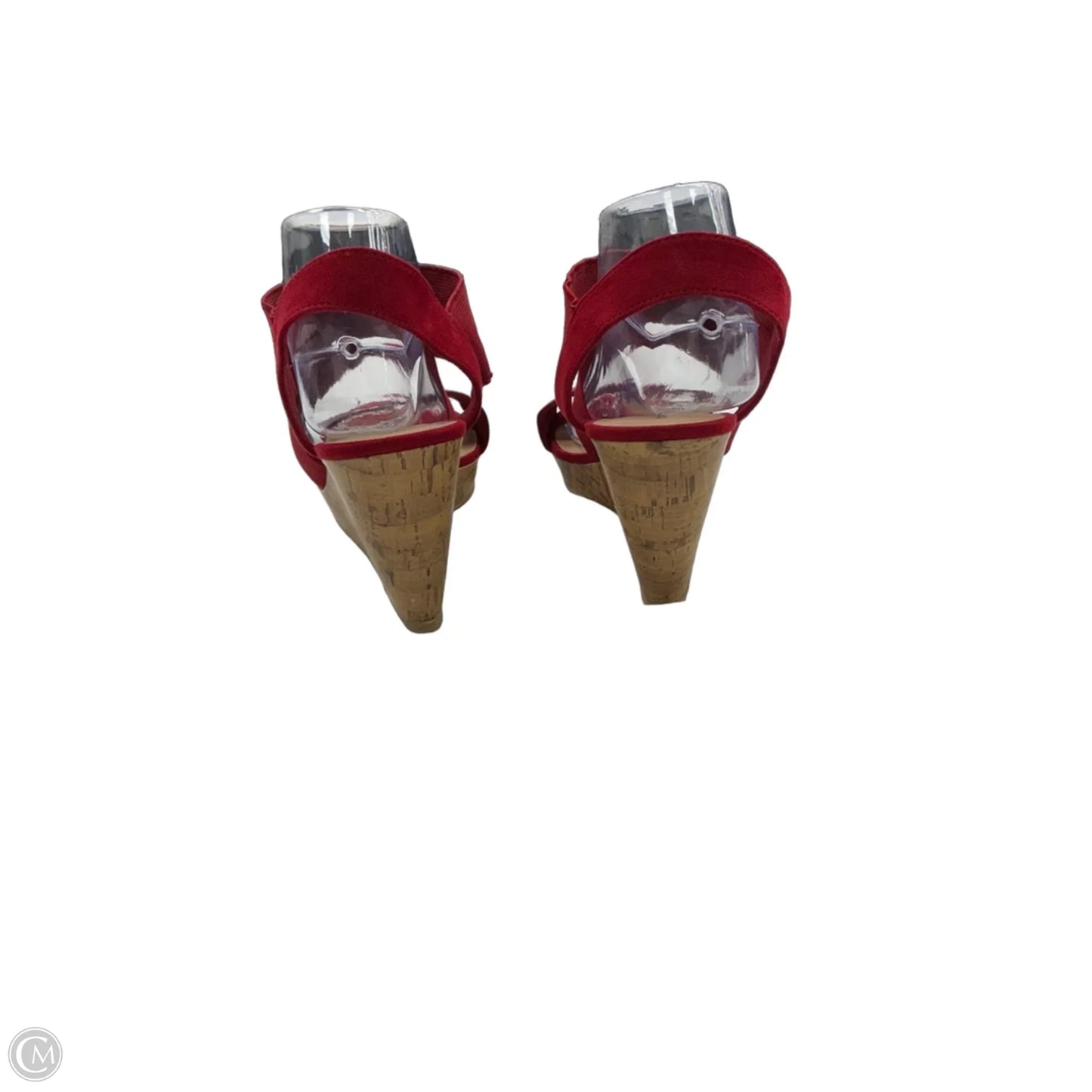 Sandals Heels Wedge By American Eagle In Red, Size: 10