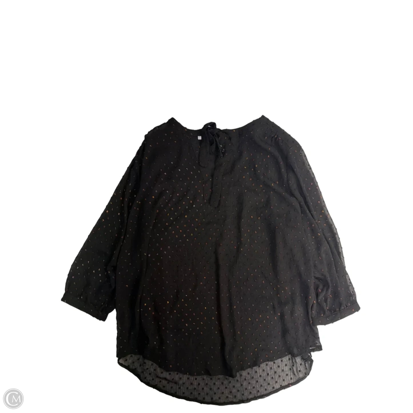 Top Long Sleeve By Torrid In Black, Size: 3x