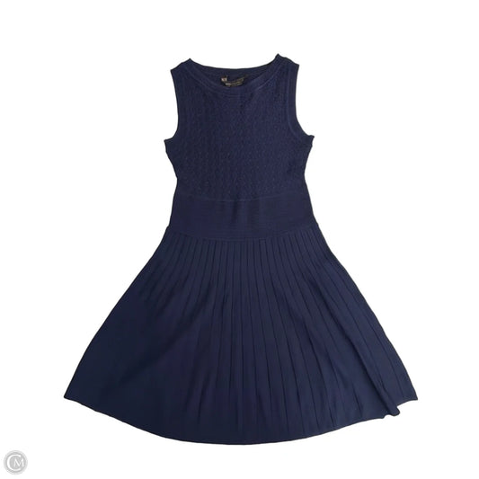 Dress Casual Midi By Bcbgmaxazria In Navy, Size: S
