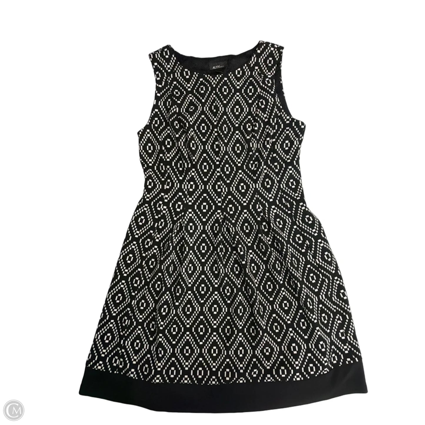 Dress Casual Midi By Alyx In Black & White, Size: Xl