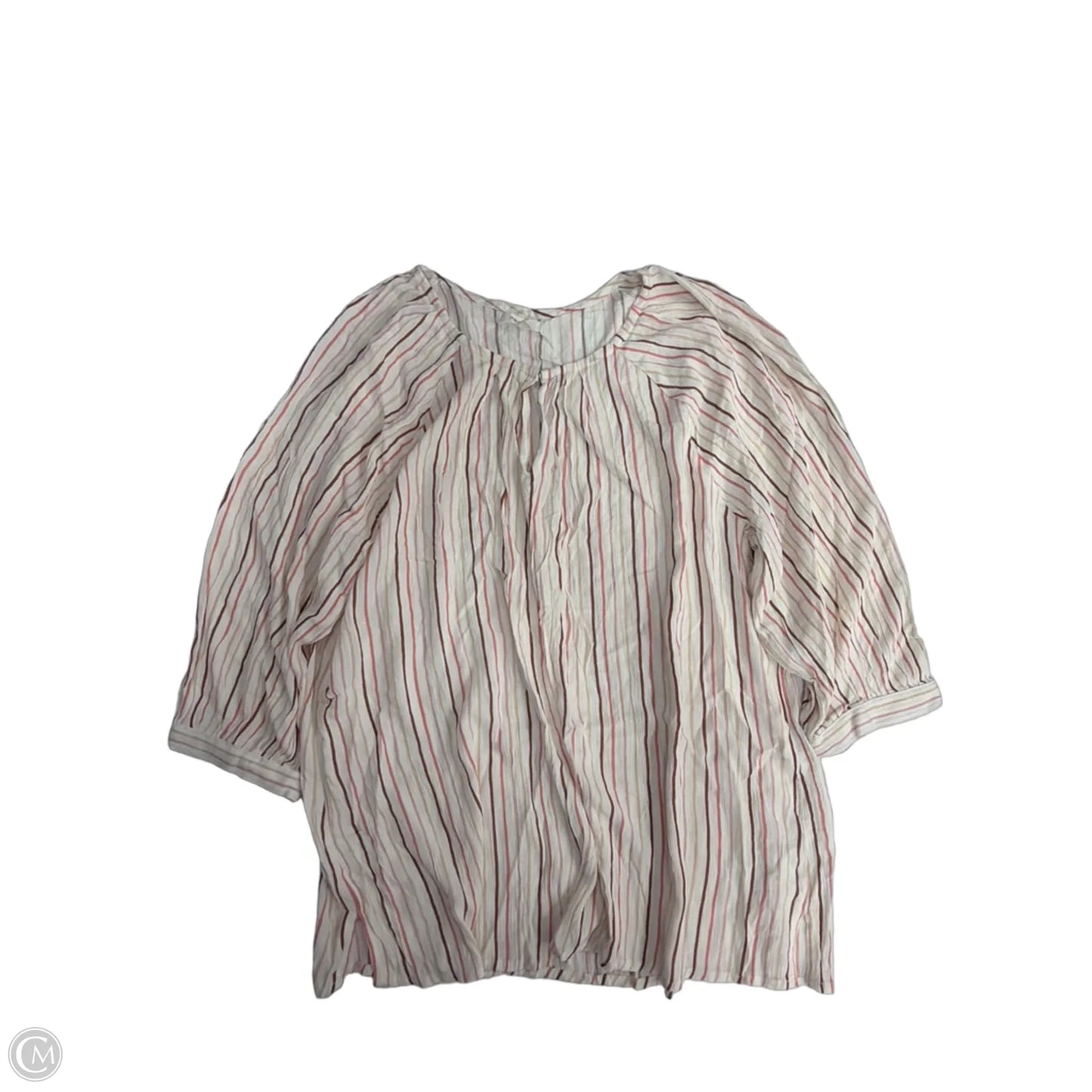 Top 3/4 Sleeve By Maurices In Striped Pattern, Size: Xl