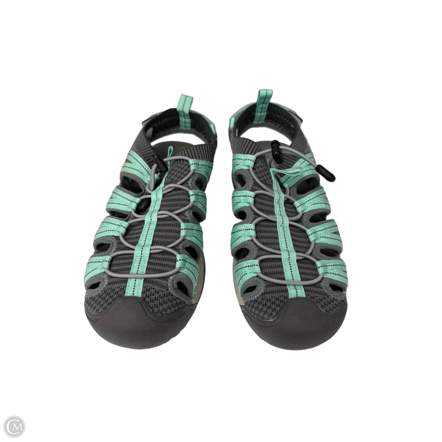 Shoes Athletic By Eddie Bauer In Green & Grey, Size: 6