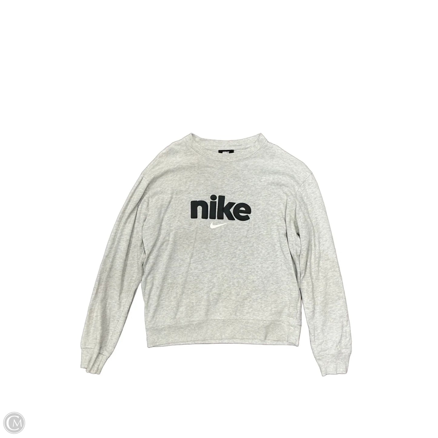 Top Long Sleeve By Nike Apparel In Grey, Size: S