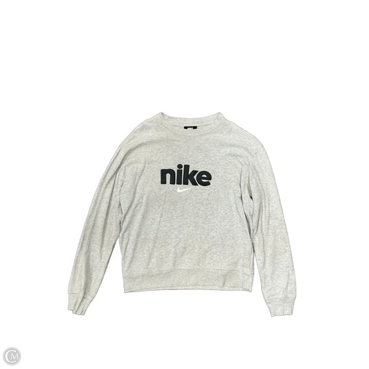 Top Long Sleeve By Nike Apparel In Grey, Size: S