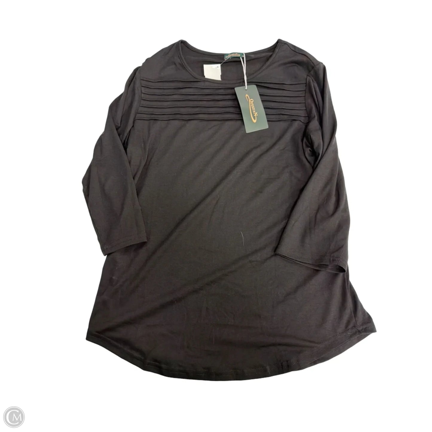 Top Short Sleeve By Clothes Mentor In Black, Size: M