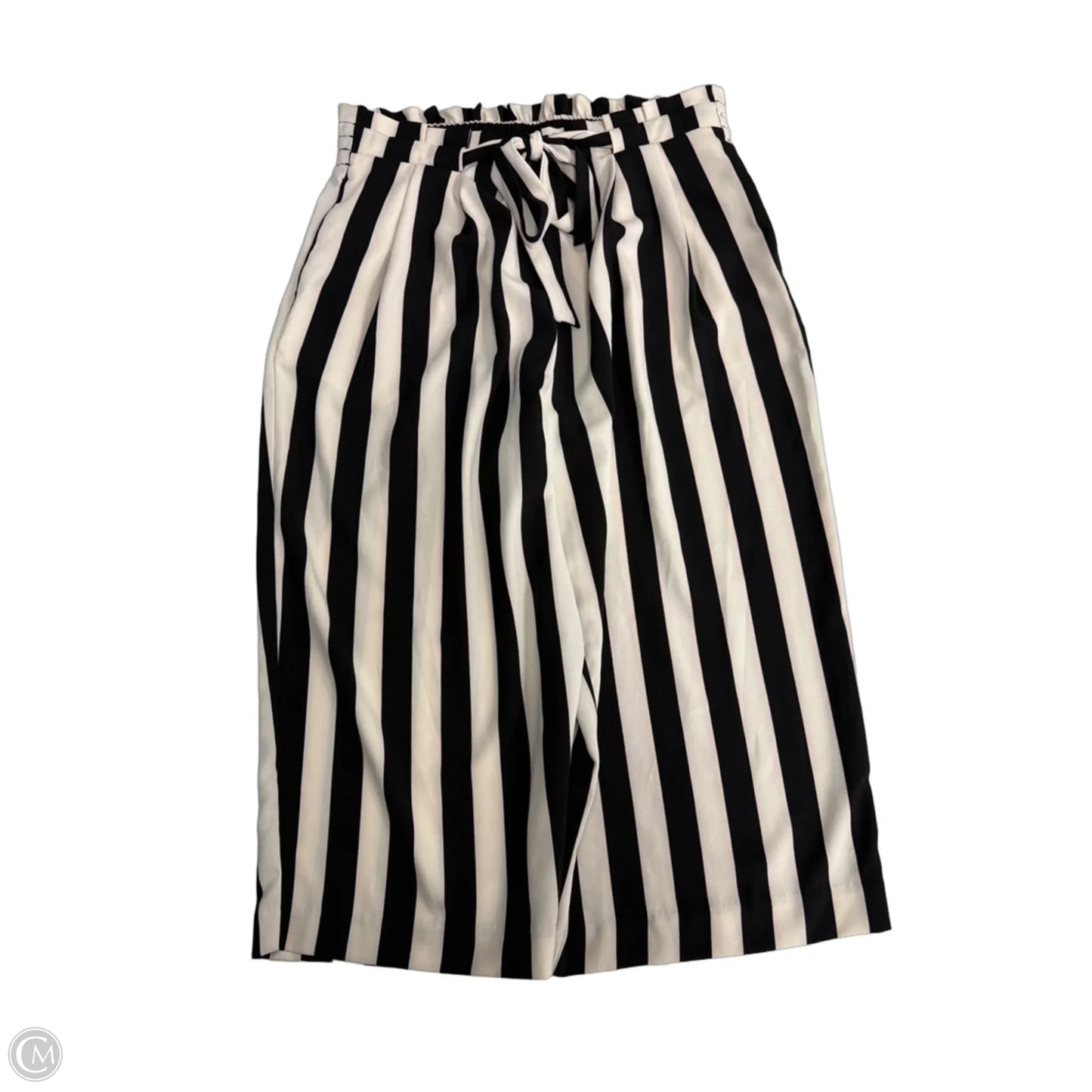 Pants Cropped By Worthington In Striped Pattern, Size: 8p