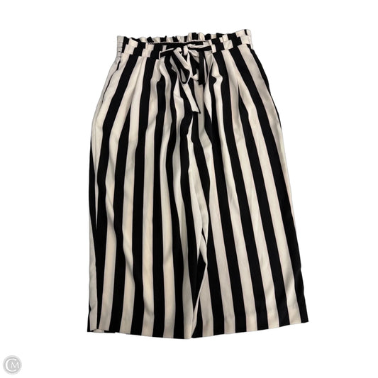 Pants Cropped By Worthington In Striped Pattern, Size: 8p