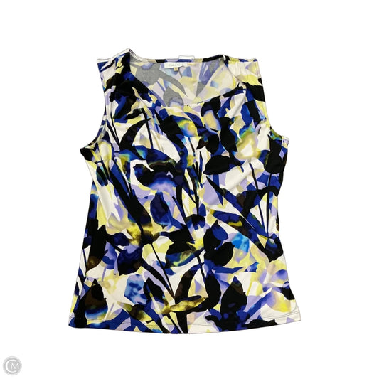 Top Sleeveless By Calvin Klein In Multi-colored, Size: M